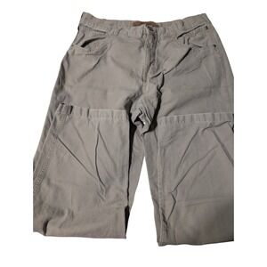 Columbia River Lodge Pants Mens Size 36x32 Beige Cargo‎ Pocket A2